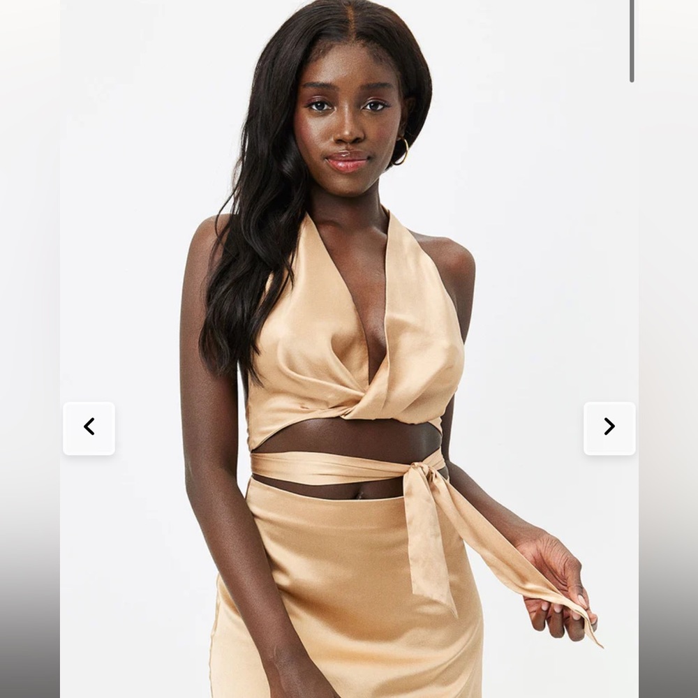 Frankie’s Bikinis Matilda Silk Top size S